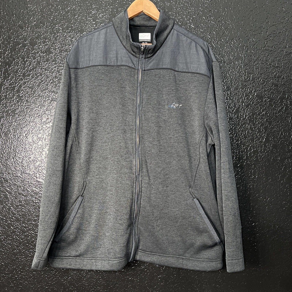 Greg Norman Mens Tan Zip Up Jacket Lightweight Golf Size XXL